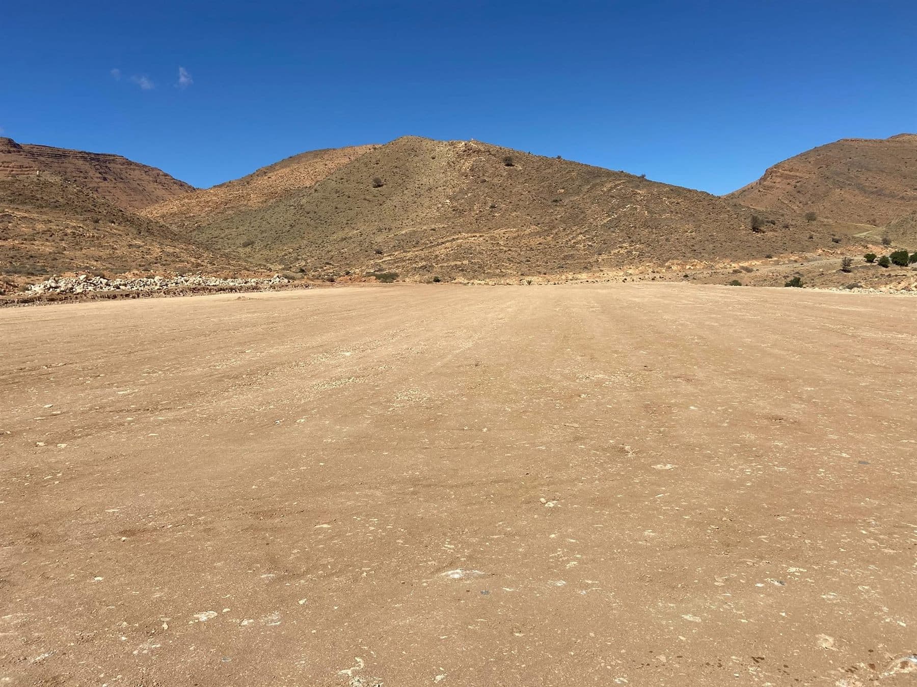Surface du terrain après nivellement